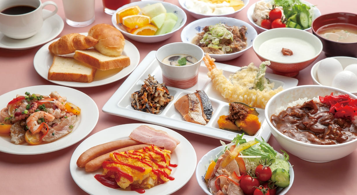 朝食バイキング