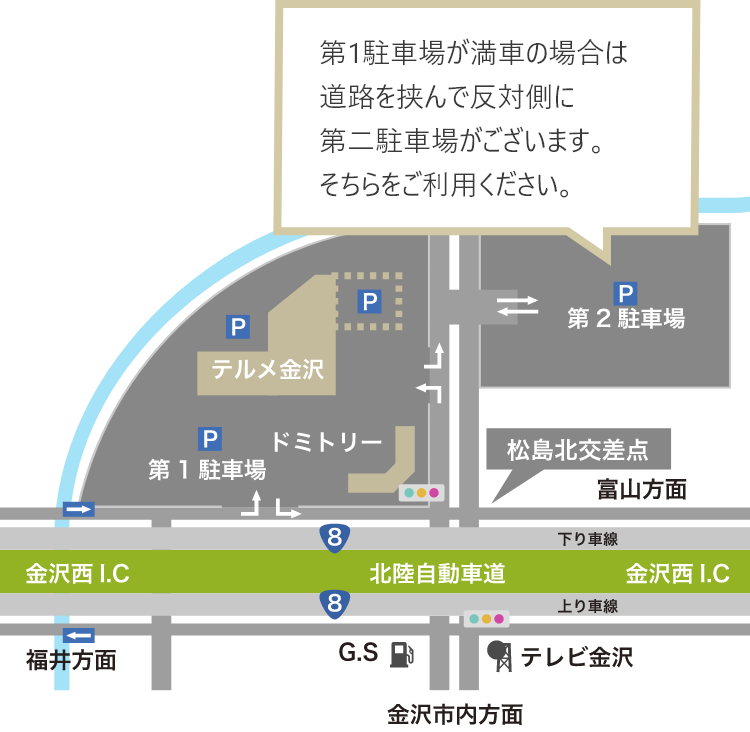 お車で